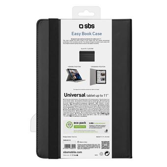 Etui à rabat universel SBS pour tablettes jusqu'à 11" Noir