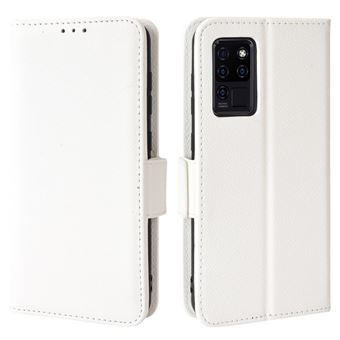 Étui Portefeuille En Tissu Oxford Et Cuir PU Compatible Avec Oukitel WP39 5G, Coque Robuste Avec Rabat Magnétique Et Fentes Cartes (Noir