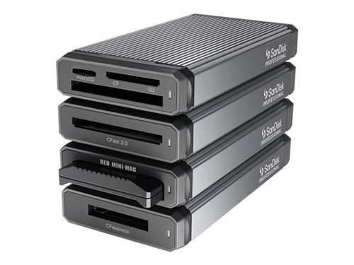 SanDisk Professional PRO-READER - Red MINI-MAG Edition - boitier externe - USB 3.2 (Gen 2)
