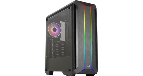 Non Communiqué Noir Boitier Moyen Tour Atx Aerocool Skyline V2 Rgb Avec Panneau Vitré (Noir)
