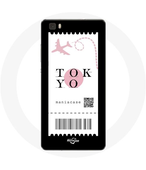 Coque pour Huawei P8 Billet d'avion Tokyo Japon Maniacase