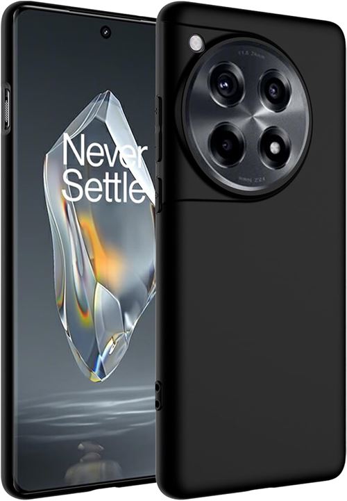 Coque pour OnePlus 12 5G Souple noire en Gel TPU Antichoc XEPTIO