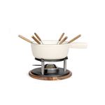 Service à fondue tradition Livoo MEN426C Crème