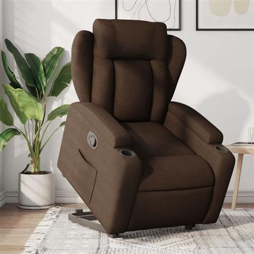 VIDAXL - Fauteuil de relaxation - Inclinable - Marron - Image 2