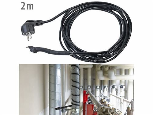 Royal Gardineer : Câble antigel avec thermostat 2 m / 30 W