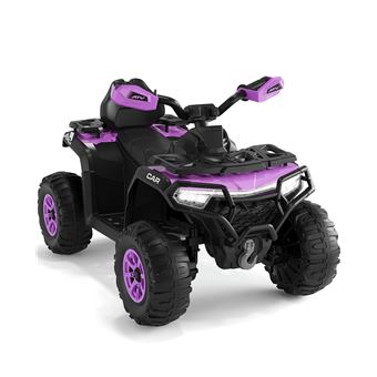 Quad électrique enfant LMR rose, 2 moteurs 35w, télécommande parent