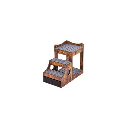 VEVOR Lit Superposé pour Animaux Compagnie Chien Chat Escaliers Intérieur Marron