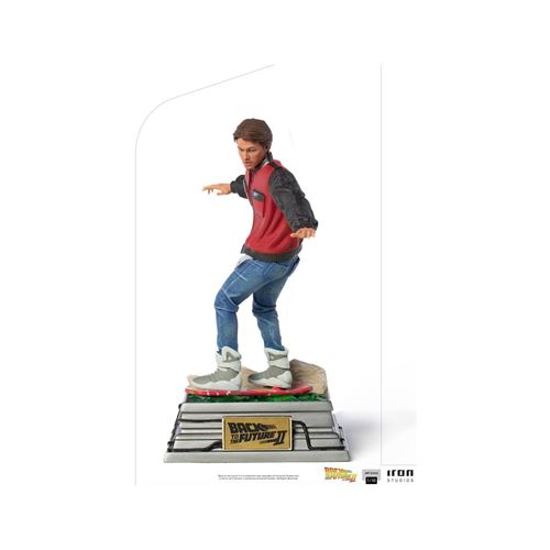 Retour Vers Le Futur II - Statuette 1/10 Art Scale Marty Mcfly On Hoverboard 22 Cm