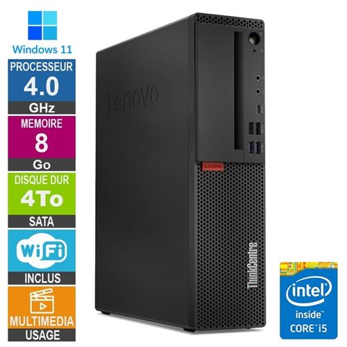 Lenovo M720S i5-8400 4Ghz 8Go/4To WiFi W11