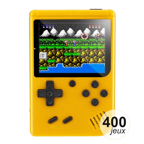 Console émulateur 400 jeux Modèle Rétro Avizar Jaune
