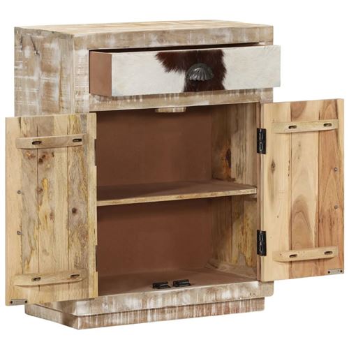 vidaXL Buffet 60 x 30 x 75 cm Bois de manguier massif