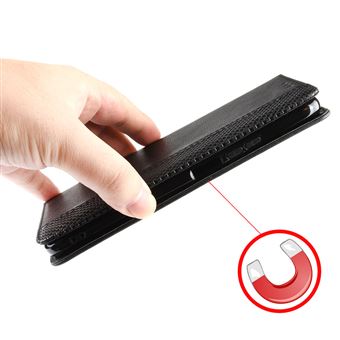 Étui Flip Magnétique Pour OUKITEL C3 - TPU Antichoc + 3 Emplacements Cartes - Fonction Support - Noir