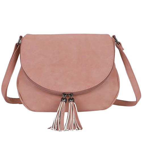 Sac à Bandoulière pour Femme à Fermeture Éclair Gallantry Rose