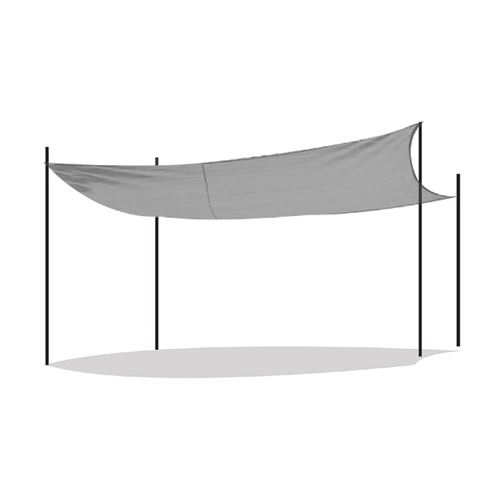 Toile d'ombrage rectangulaire en polyester avec sac-Longueur 300 x Profondeur 200 cm