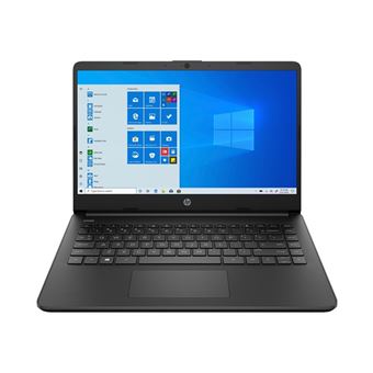 HP 14s-dq0035nf - Celeron N4020 / 1.1 GHz - Win 10 Home in S mode - UHD Graphics 600 - 4 Go RAM - 64 Go eMMC - 14&quot; 1366 x 768 (HD) - Wi-Fi 5 - noir ébène - clavier : Français - avec HP 2 years Pickup and Return Bundled Warranty Extension for Low End No - 1