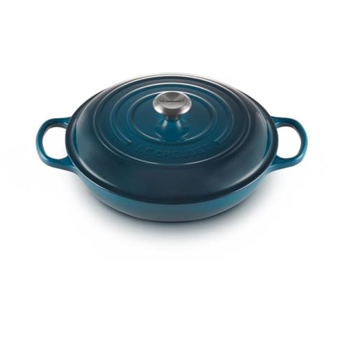 Le Creuset - Bräter tief, 30CM/3.5L, Blau