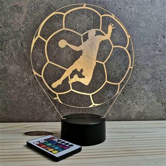 Lampe de chevet veilleuse Handball avec télécommande - Cadeau anniversaire  surprise Collection Déco - Achat & prix