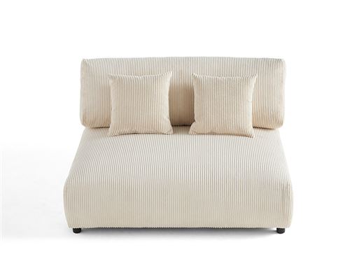 Lisa Design Beige Canapé Modulable 2 Places - Image 3