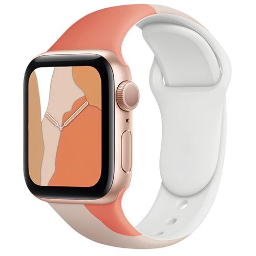AVIZAR EKO Bracelet pour Apple Watch 42/44/45mm - Blanc/Rose