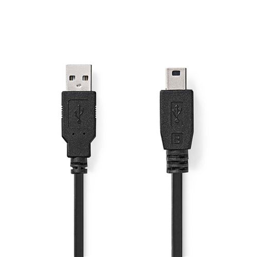 Nedis Noir Ccgl60300bk10 Câble Usb Usb 2.0 1 M Usb A Mini-Usb B - Neuf - Image 3