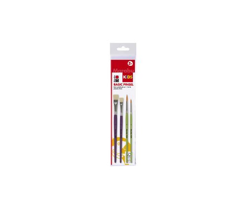 Marabu Set de pinceaux 'Basic Pinsel', 4 pièces