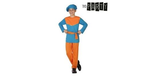 Costume pour enfant page de la reine (4 pcs) - deguisement orange bleu taille - 5-6 ans
