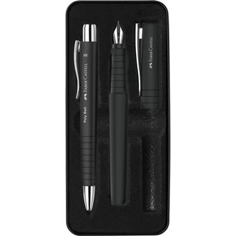 Kit D’Écriture Mark Twain – Stylo à Bille + Stylo-Plume Élégant Bois & Métal, Idéal Bureau, Cadeau & Usage Quotidien