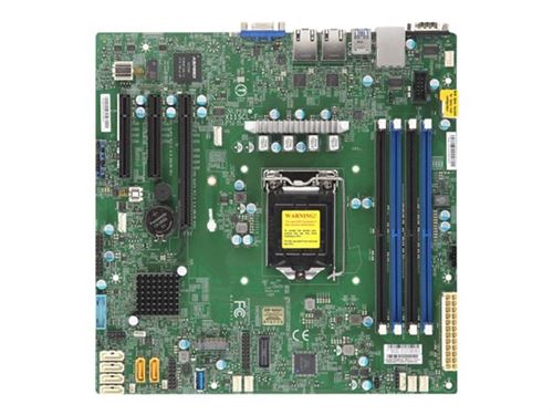 SUPERMICRO X11SCL-F - Carte-mère - micro ATX - LGA1151 Socket - C242 Chipset - USB 3.1 Gen 1 - 2 x Gigabit LAN - carte graphique embarquée