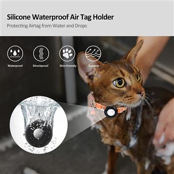 Collier AirTag en Silicone pour chien et chat