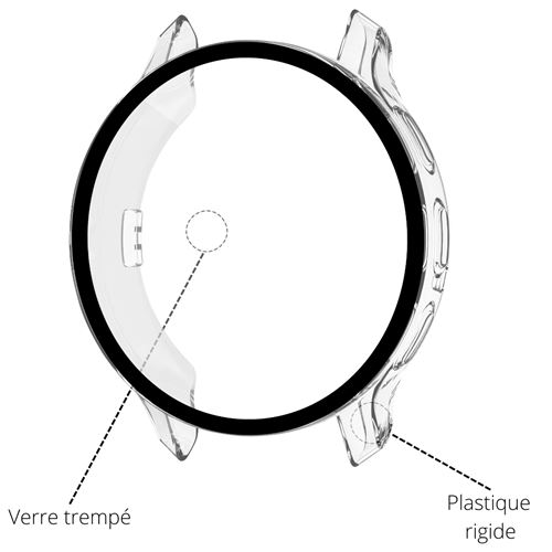 Coque compatible Garmin Vivoactive 5 - Protection rigide montre connectée  étui transparent écran verre trempé Phonillico® - Accessoires bracelet et  montre connectée - Achat & prix