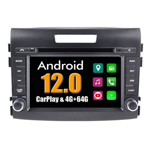 Autoradio CarPlay Multimédia RoverOne Android 4Go RAM 64Go ROM GPS pour Honda CRV CR-V 2012 - 2015