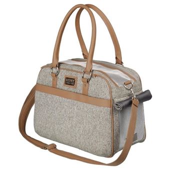 TRIXIE Sac de transport Helen - 19x28x40 cm - Gris - Pour chien et chat - 1
