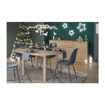 Ensemble buffet et table ronde extensible - BETTY - Chene - PARISOT - 1