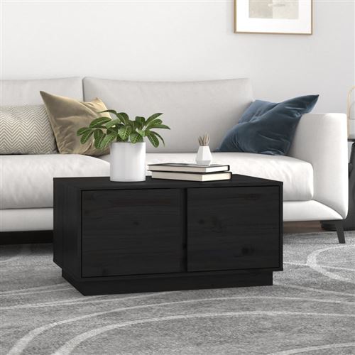 Vidaxl Noir Table Basse 80X50x40 Cm - Image 2