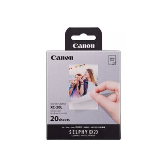 Canon SELPHY XC-20L - Couleur (cyan, magenta, jaune) - original - kit cassette à ruban d'impression + papier