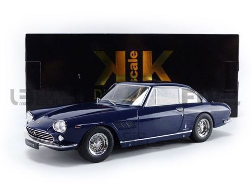 Voiture Miniature de Collection KK SCALE MODELS 1-18 - FERRARI 330 GT 2+2 - 1964 - Dark Blue - 180425BL