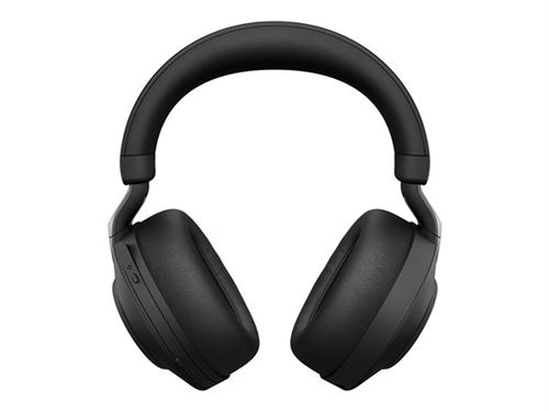 Jabra Evolve2 85 MS Stereo - Micro-casque - circum-aural - Bluetooth - sans fil - Suppresseur de bruit actif - jack 3,5mm, USB-A - noir