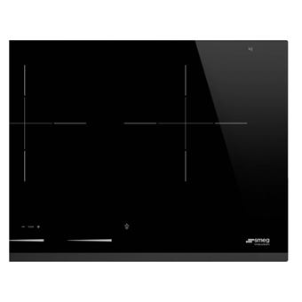 Smeg Universal SIH7933B - Table de cuisson à induction - 3 plaques de cuisson - Niche - largeur : 88 cm - profondeur : 38 cm - noir - avec avant biseauté