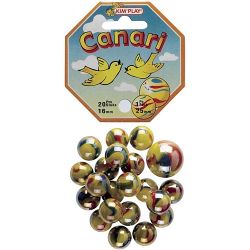 bille - boulet - calot - boulard - caille kim'play 20+1 billes canari