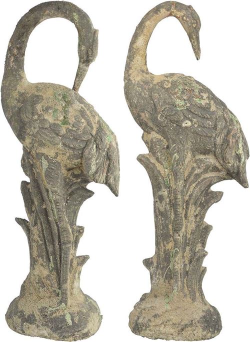 Esschert Design - Héron décoratif en terre cuite (Lot de 2)