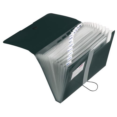 herlitz Trieur easy orga to go, 12 compartiments, noir
