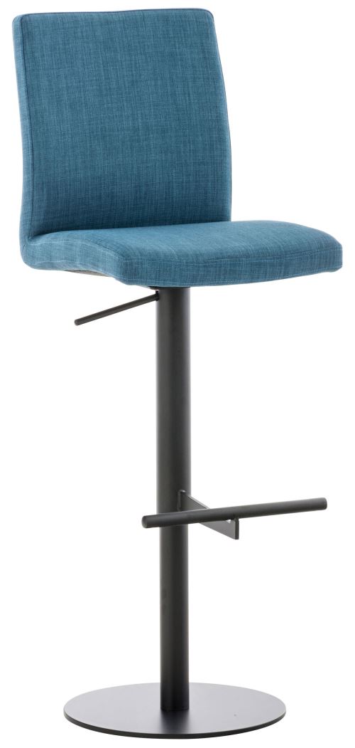 tabouret de bar Cadiz en Tissu , Noir/Bleu