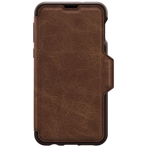 OtterBox Strada - Flip cover voor mobiele telefoon - leer, polycarbonaat - espressobruin - voor Samsung Galaxy S10e