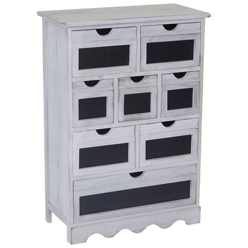 Commode Ermelo style shabby vintage 87x60x30cm blanc
