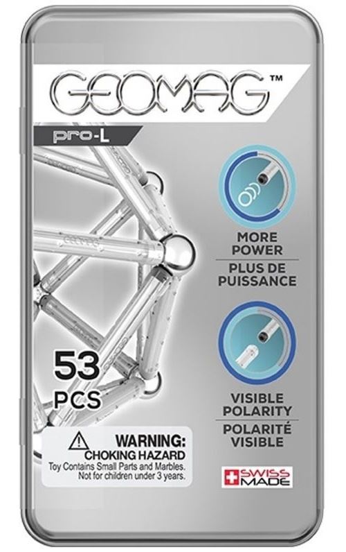 Geomag Pro-L Pocket Set 53 pièces argent