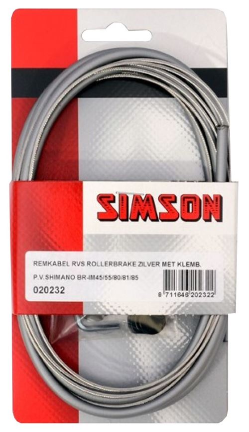 Simson frein fixé rollerbrake 1500/2150 mm gris / argent