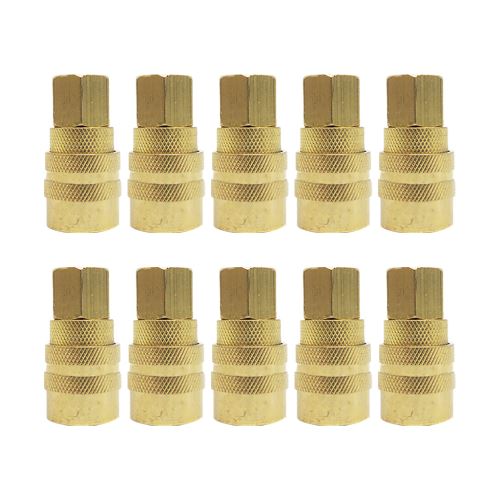 10 Foster Quick Connect 1/4 Femelle Flexible D'Air Coupler Fpt - M Style JJGJ218