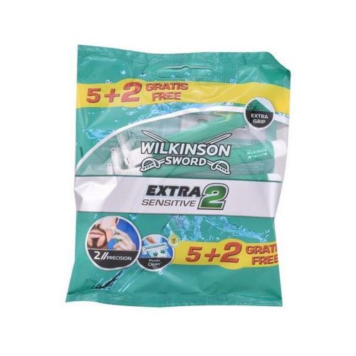 Rasoirs Jetables Extra2 Sensitive Wilkinson Sword (7 uds)