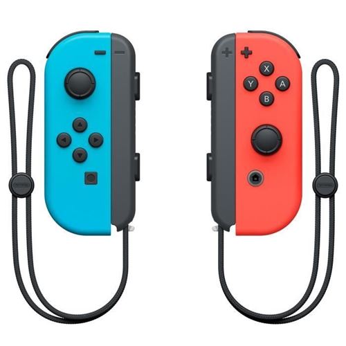 Paire de manettes Joy-Con Nintendo Switch bleu et rouge