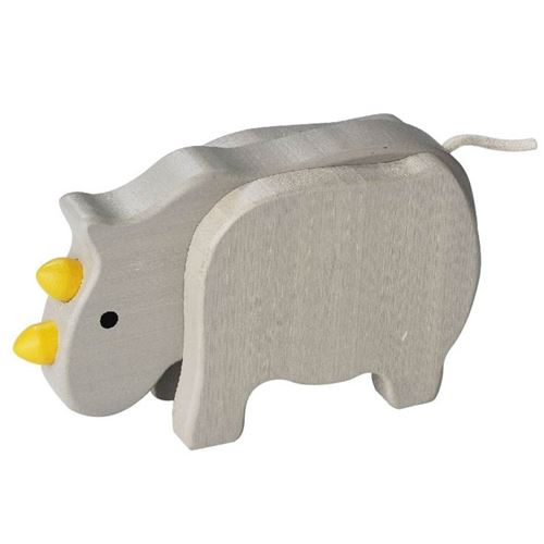 Everearth figure rhino gris 14x8x4 cm